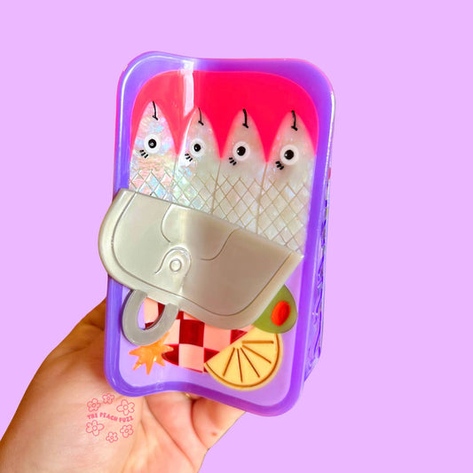 Sardines Tin Hair Claw
