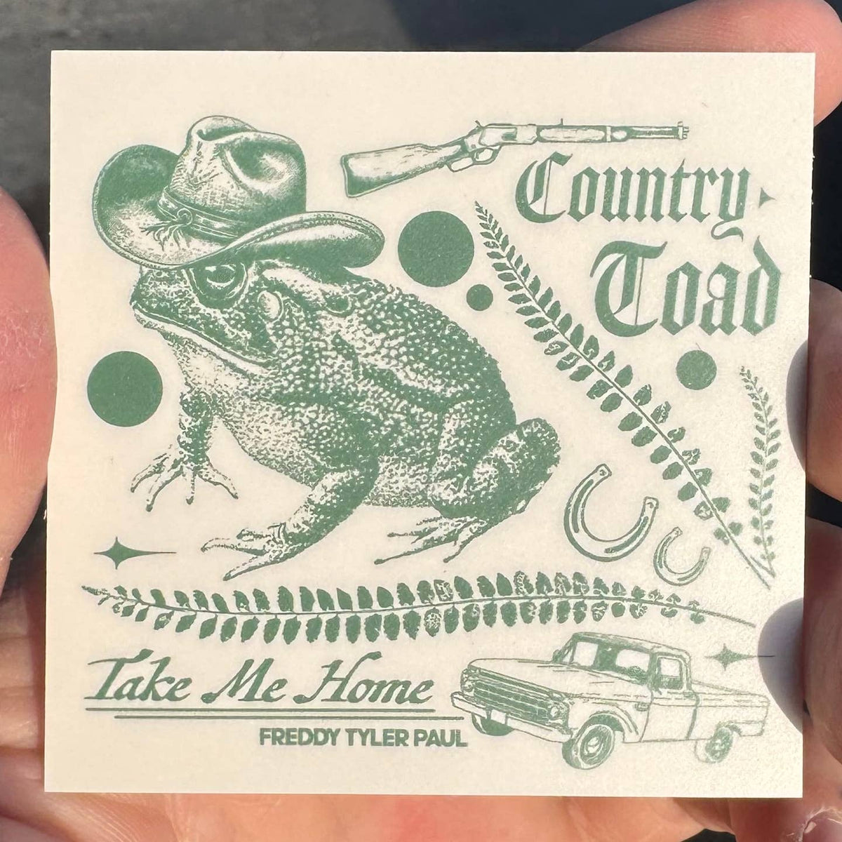 Country Toad Sticker