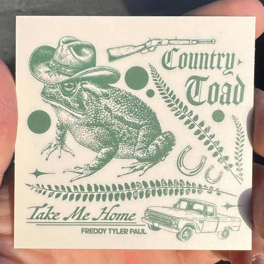 Country Toad Sticker