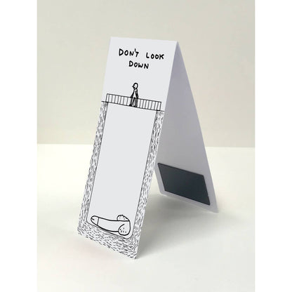 Don't Look Down Magnetic Bookmark - David Shrigley