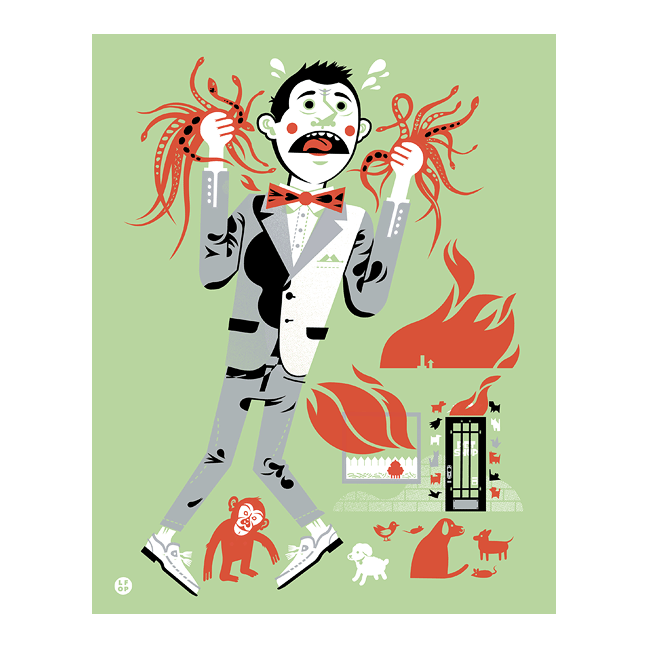 This Boy Is A Hero! 8x10 Screen Print