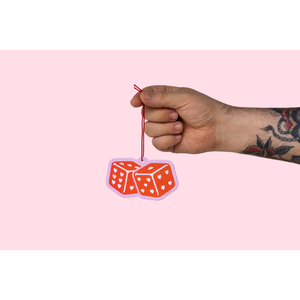 Dice Hearts Air Freshener