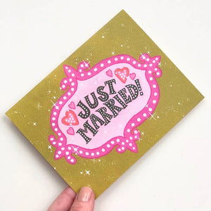 Just Married Vegas Card