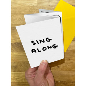 Sing Along Concertina Card