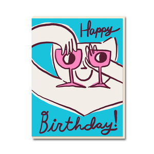 Happy Birthday Wine Goggles Card