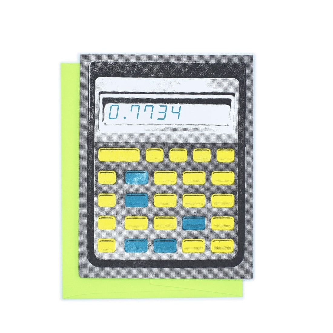 HELLO Calculator "01134" Greeting Card