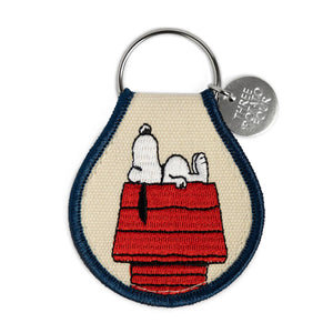 Snoopy Doghouse Embroidered Keychain