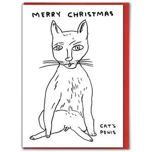Christmas Cat's Penis - David Shrigley