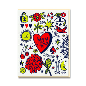 Mum Tattoo Flash Card