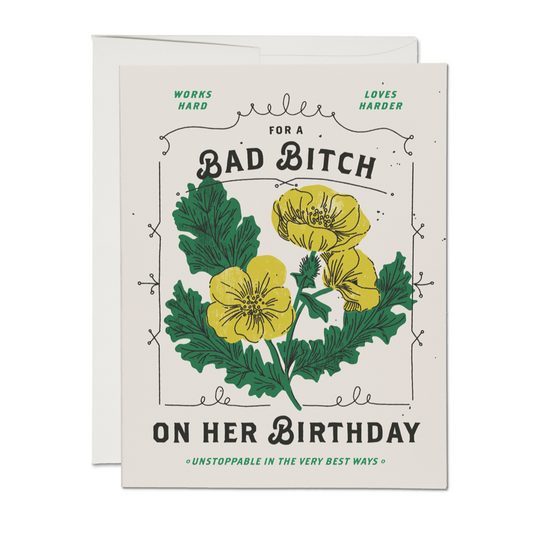 Bad Bitch Birthday Card