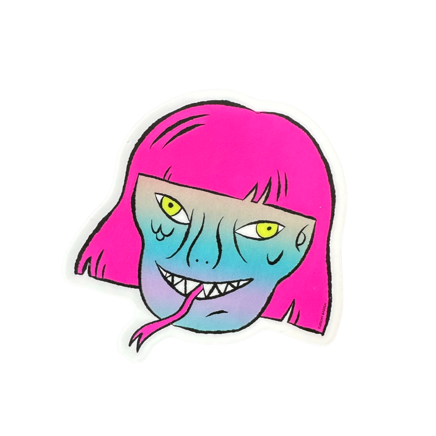 Lizard Girl Sticker