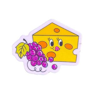 Cheese Board Sticker - Glitter