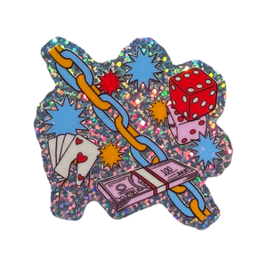 Lady Luck Glitter Sticker