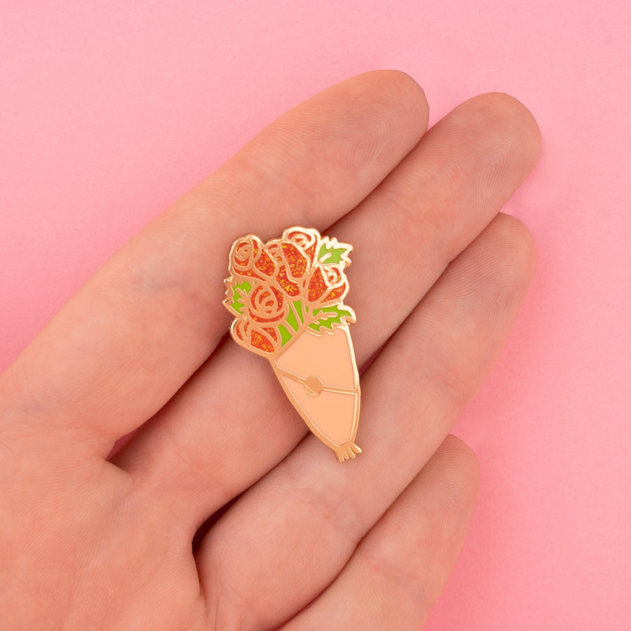 Roses Bouquet Pin