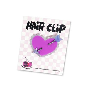 Sweetheart Acetate Hair Clip