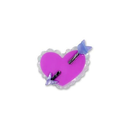 Sweetheart Acetate Hair Clip