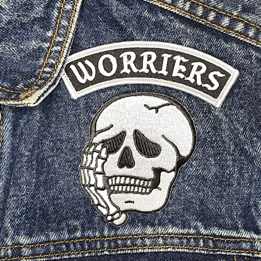 Worriers Anxiety Club Patch Set - WHITE MINI VERSION