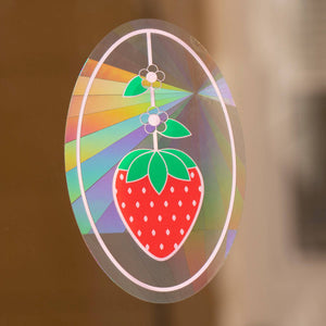 Strawberry Suncatcher Decal