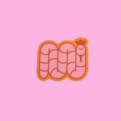 Littlest Cowboy Worm Sticker