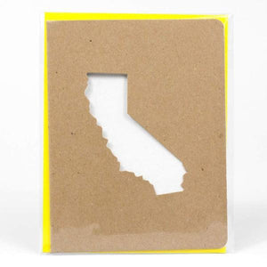 California Die Cut Greeting Card - World Famous Original