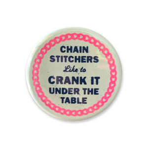 Chain Stitchers Button - 1.75"