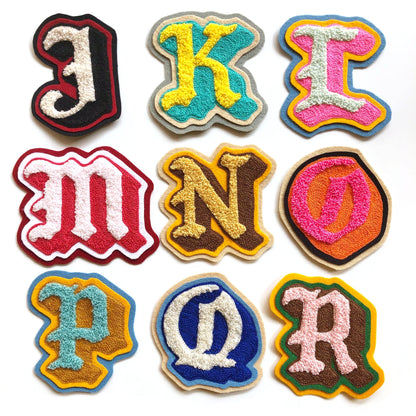 Chenille & Chainstitch Letter Patches Handmade Custom - World Famous Original