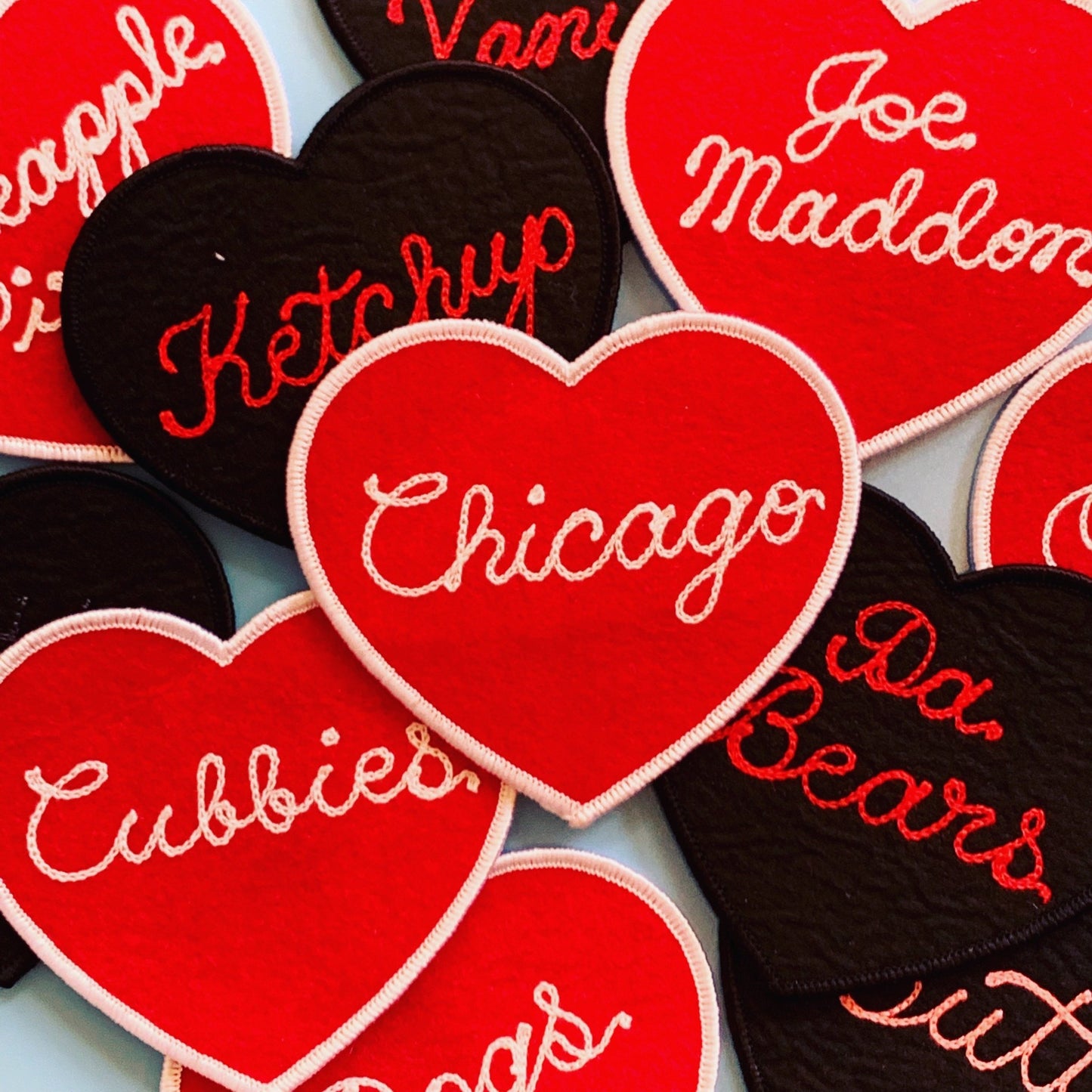 Custom Mini Heart Patches - World Famous Original