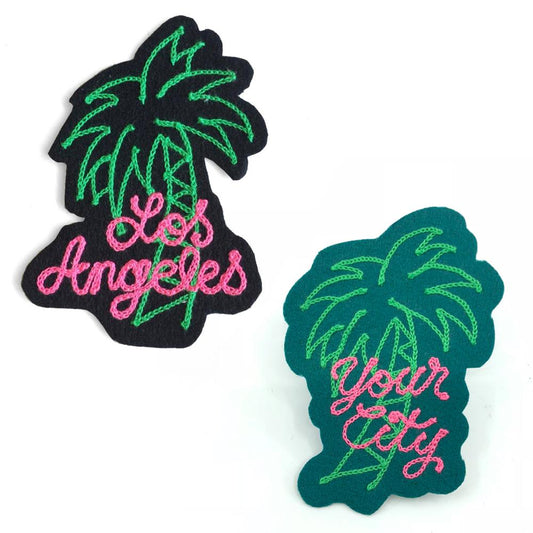 Custom Paradise Palm Tree Chainstitch Patch - World Famous Original