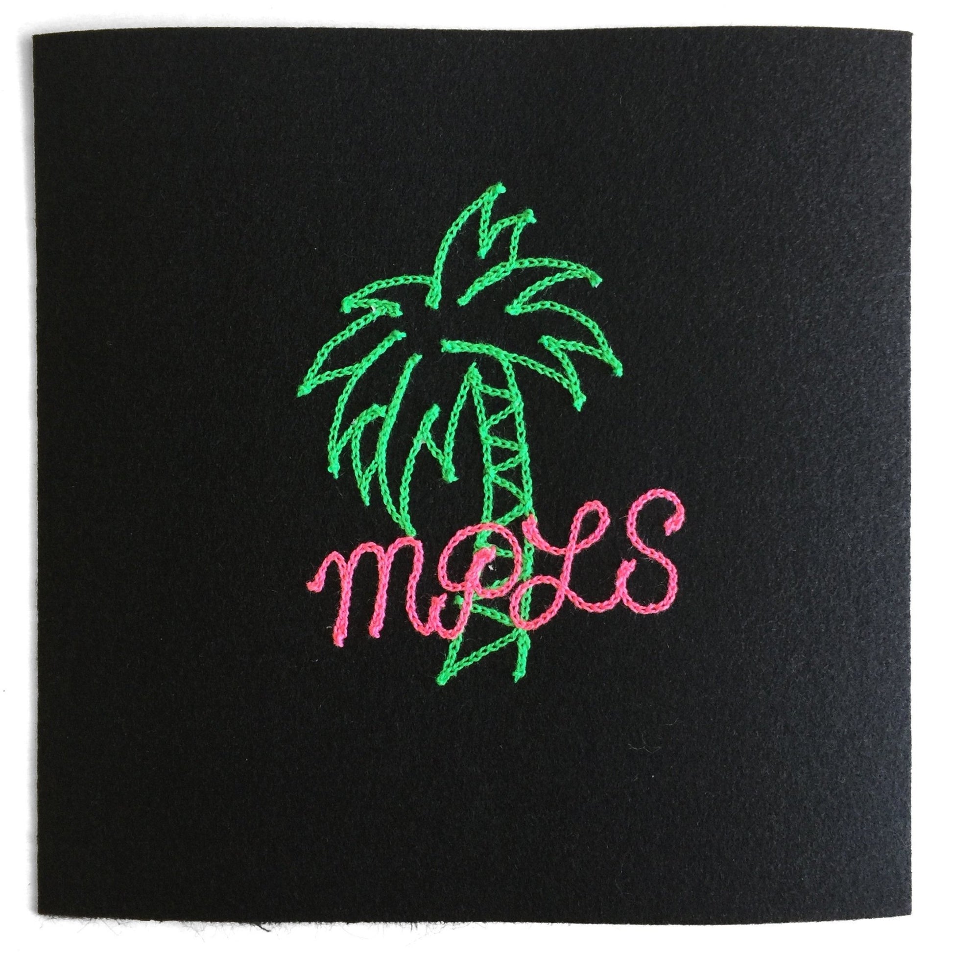Custom Paradise Palm Tree Chainstitch Patch - World Famous Original