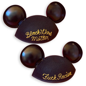 Chain Stitch Embroidered Mickey Mouse Ears