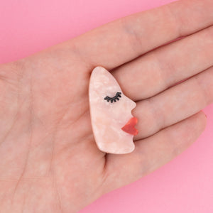 Face Hair Clip - White