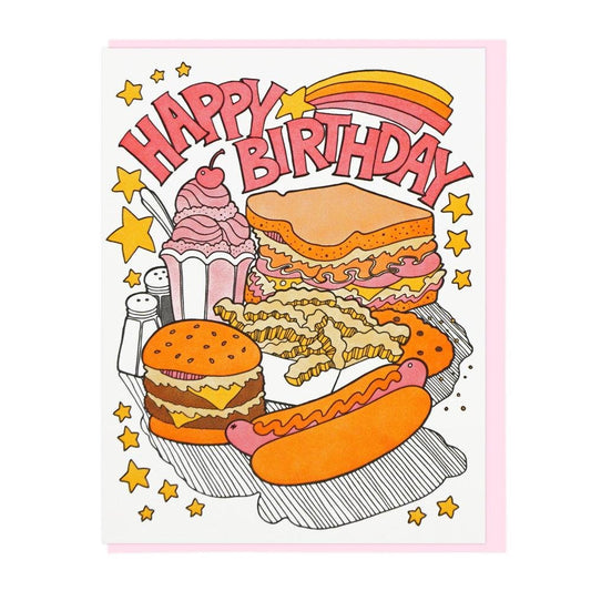 Fast Food Birthday Card - World Famous Original