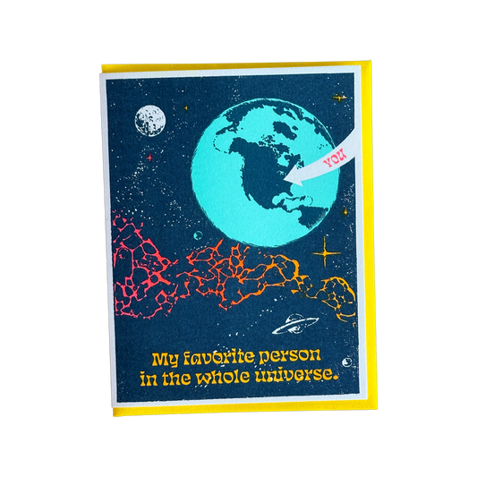 My Favorite Person In The Universe Card
