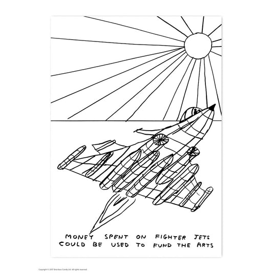 David Shrigley Postcard Fighter Jets