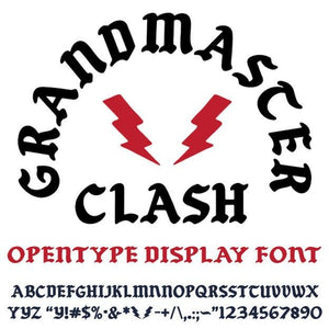 Grandmaster Clash Font - Commercial (Free personal use link in description) - World Famous Original
