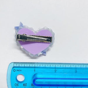 Sweetheart Acetate Hair Clip