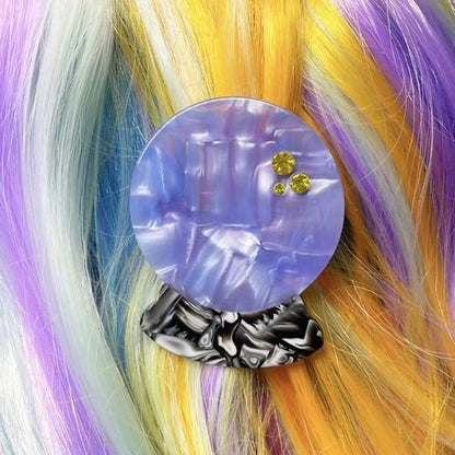 Crystal Ball Acetate Hair Clip