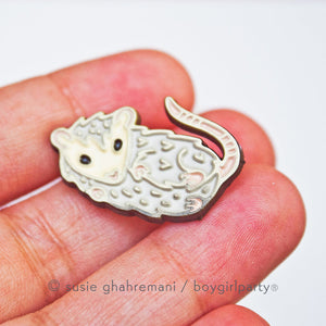 Opossum Possum Enamel Pin