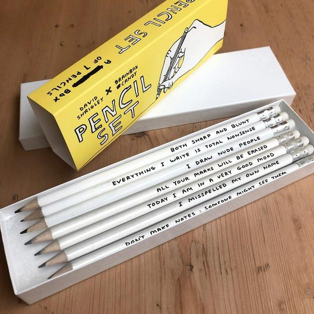 David Shrigley Pencil Set Gift Box