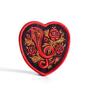 Snake Garden Heart Patch