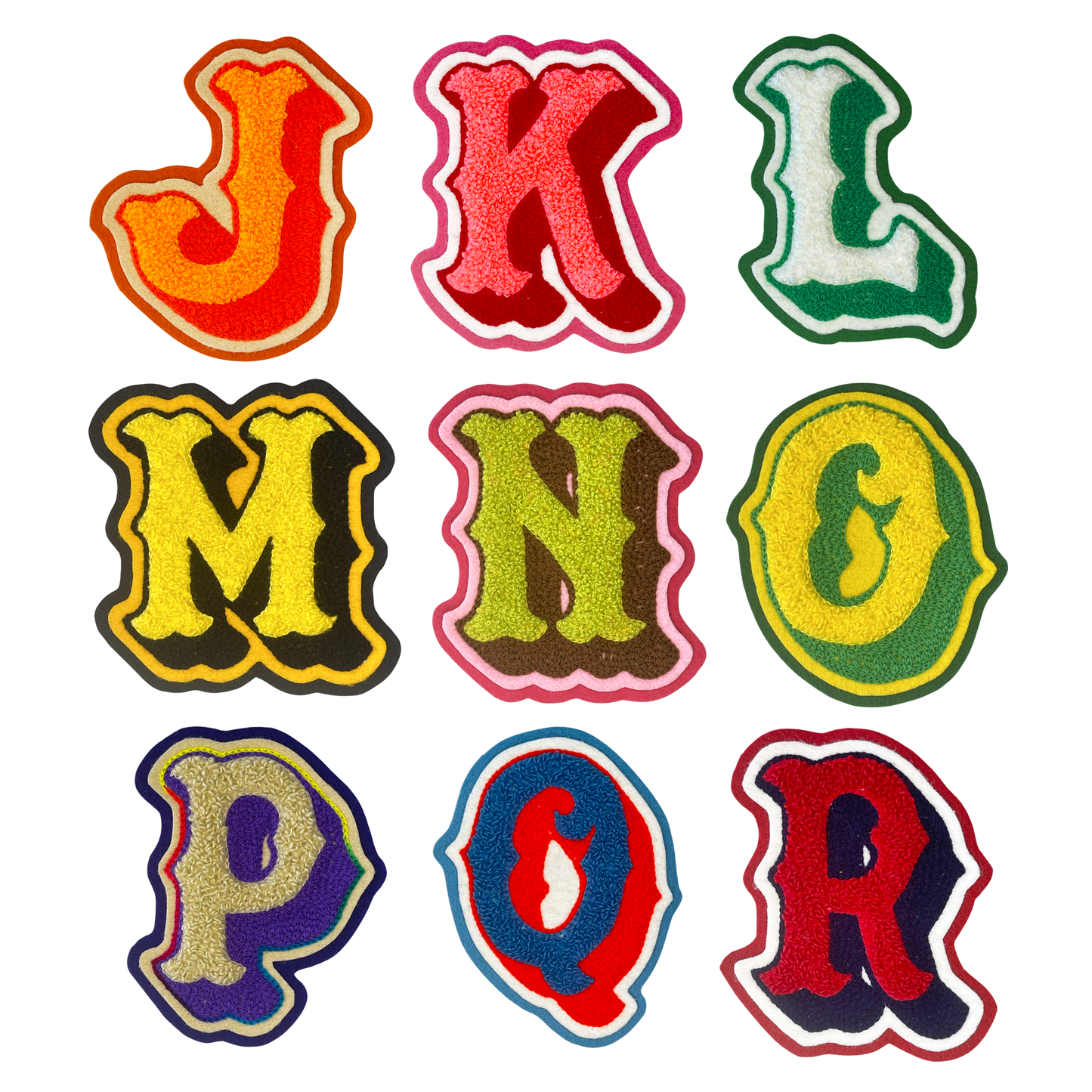 Chenille & Chainstitch Letter Patches Handmade Custom